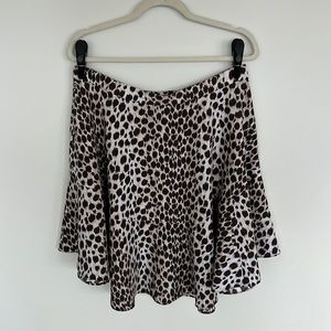 Club Monaco animal print skirt